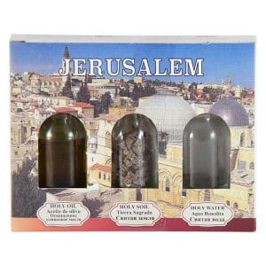 Holy water, Holy soil, Olive oil from Jerusalem
